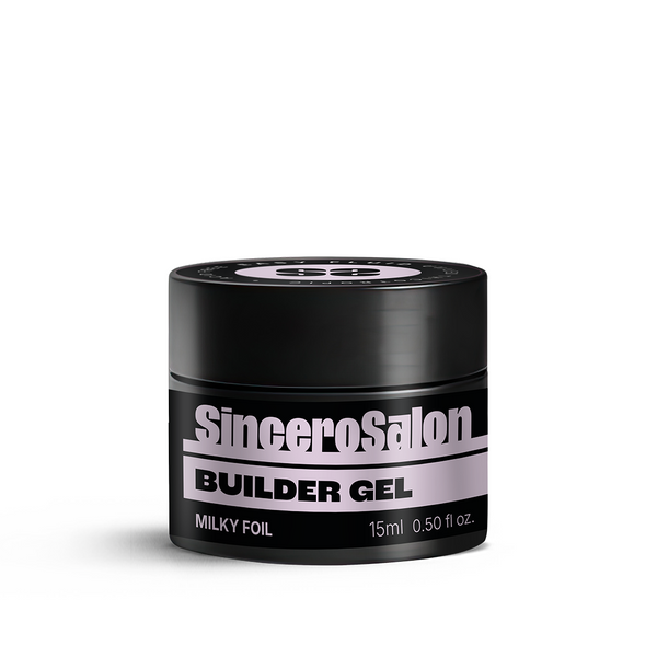 Ehitusgeel Easy Fluid"Sincero Salon", Milky Foil, 15 ml