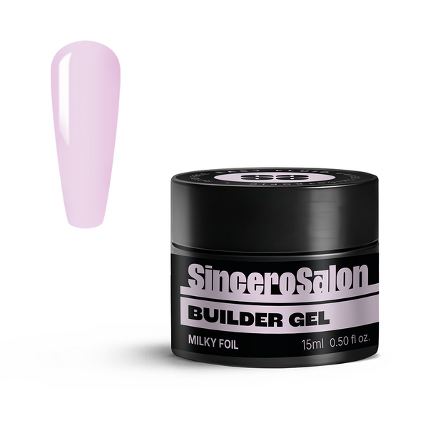 Ehitusgeel Easy Fluid"Sincero Salon", Milky Foil, 15 ml