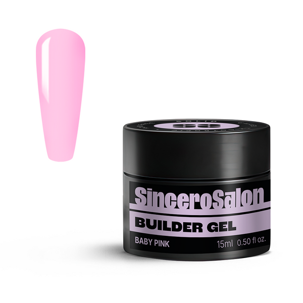Ehitusgeel Solid "Sincero Salon", Baby Pink, 15 ml