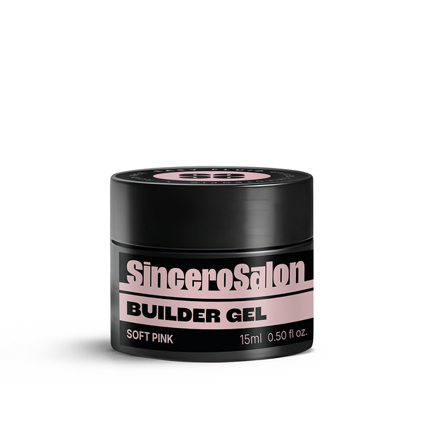 Ehitusgeel Solid "Sincero Salon", Soft Pink, 15 ml