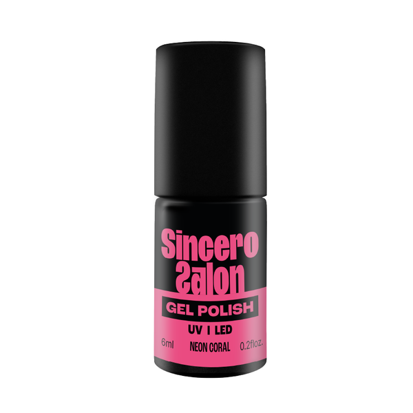 Geelküünelakk "Sincero Salon", 6 ml, NEON CORAL, 4447