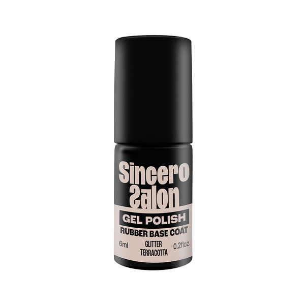 Kummist aluslakk "Sincero Salon", Glitter terracotta, 6 ml