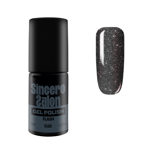 Geelküünelakk "Sincero Salon", 6 ml, Flash Black, 3760