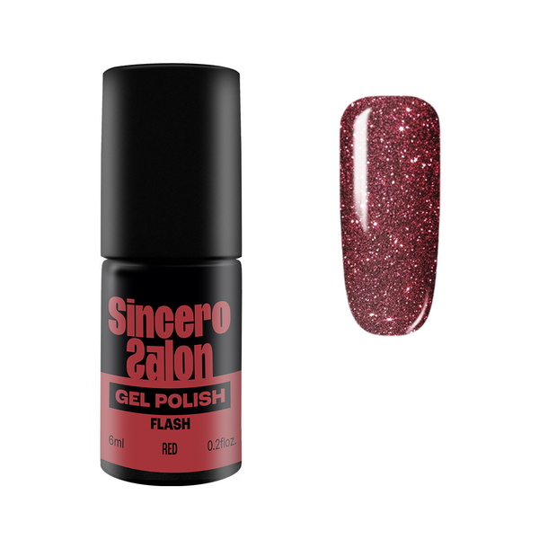 Geelküünelakk "Sincero Salon" 6 ml, Flash Red, 3791