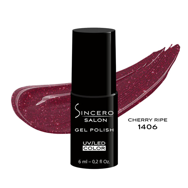 Geelküünelakk "Sincero Salon", 6 ml, Cherry Ripe, 1406