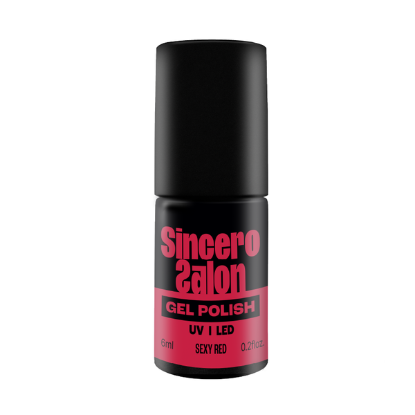 Geelküünelakk "Sincero Salon", 6 ml, SEXY RED, 727