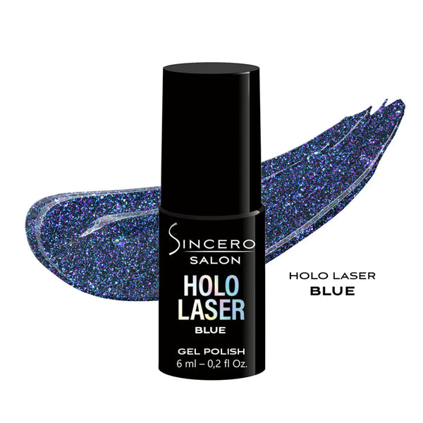 Geelküünelakk "Sincero Salon" HOLO Laser, sinine, 6 ml