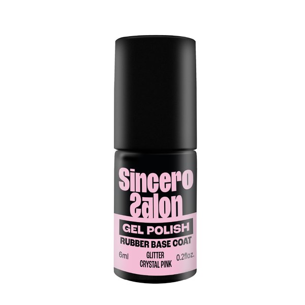Kummist aluslakk "Sincero Salon", Glitter Crystal Pink, 6 ml