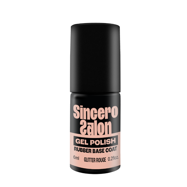 Kummist aluslakk "Sincero Salon", Glitter rouge, 6 ml