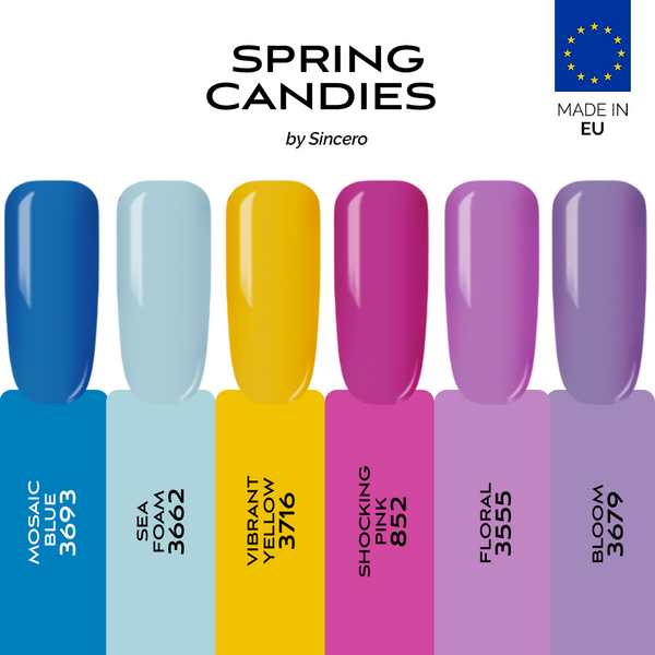 Geelküünelakkide komplekt "Sincero Salon" Spring Candies, 6 tk x 6 ml