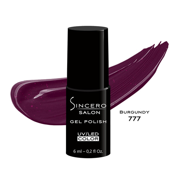 Geelküünelakk "Sincero Salon", 6 ml, BURGUNDY, 777