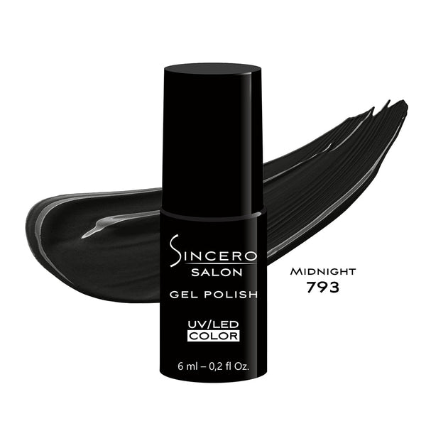 Geelküünelakk "Sincero Salon", 6 ml, MIDNIGHT, 793