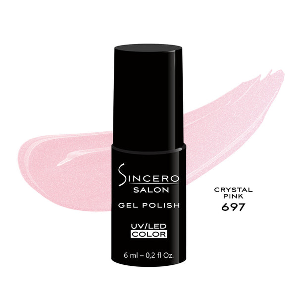 Geelküünelakk "Sincero Salon", 6 ml, CRYSTAL PINK, 697