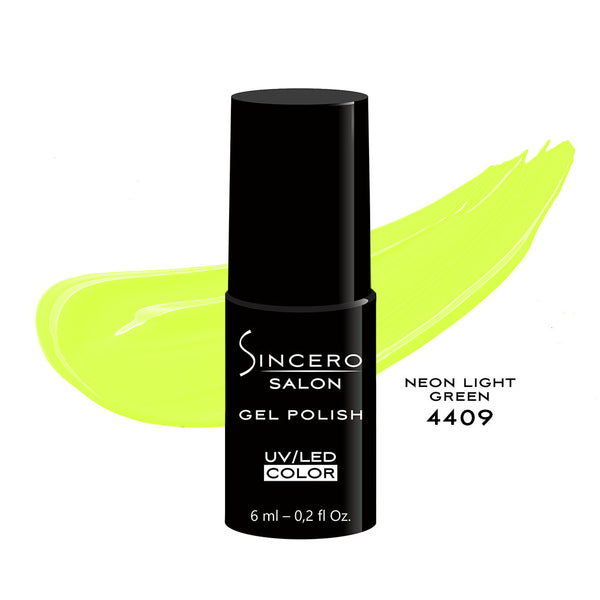 Geelküünelakk "Sincero Salon", 6 ml, NEON LIGHT GREEN, 4409