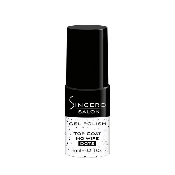 Geelküünelaki pealislakk "Sincero Salon", Top Coat No wipe, Dots, 6 ml